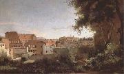 Jean Baptiste Camille  Corot View of the Colosseum from the Farnese Gardens (mk09) USA oil painting artist
